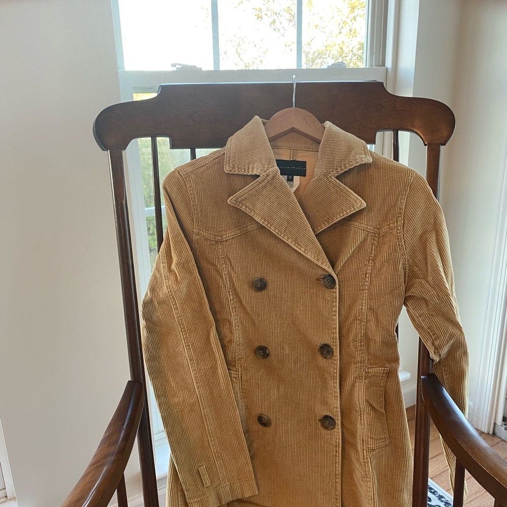 Women's Medium Tan Corduroy Coat